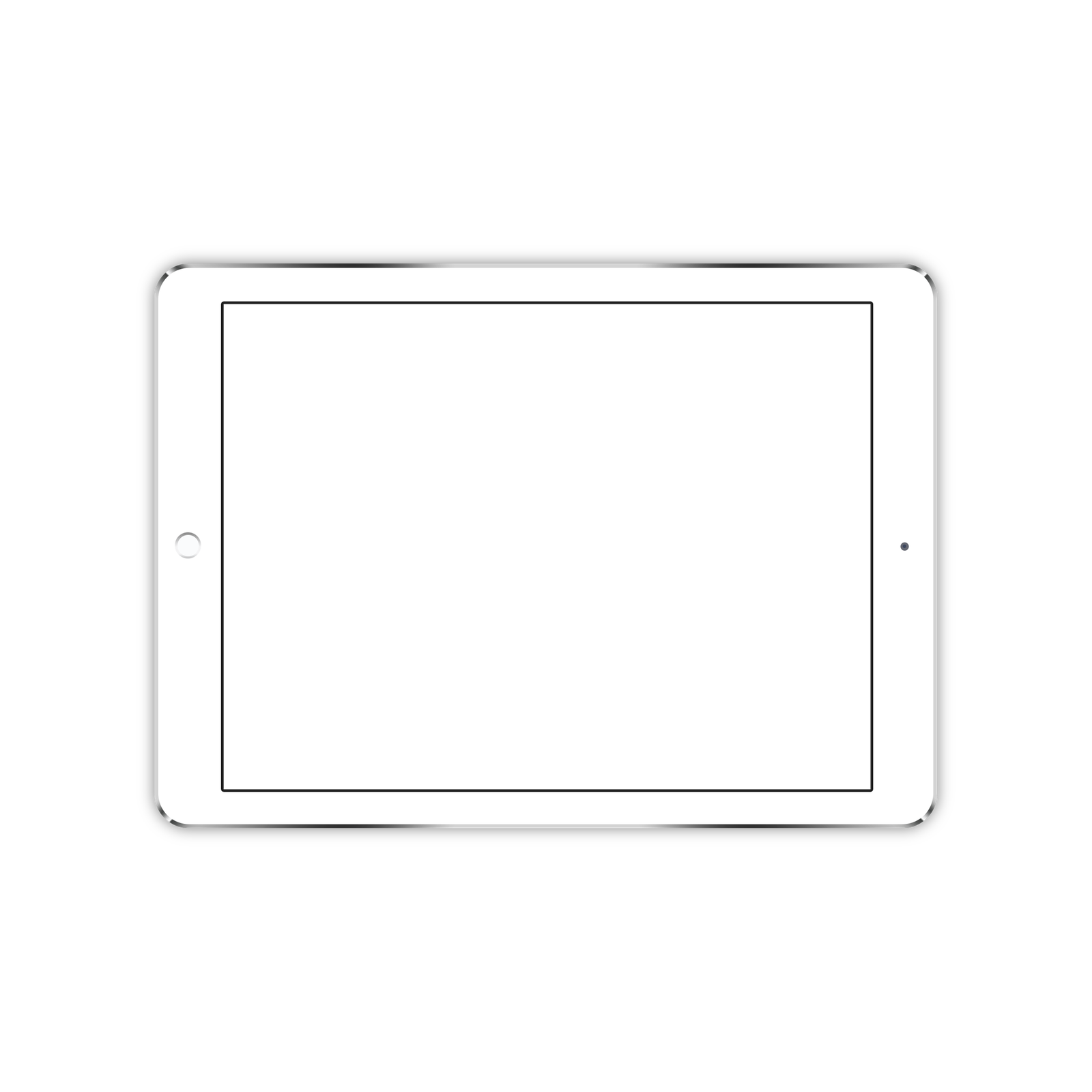 IPad-Pro - Weiß - Quer