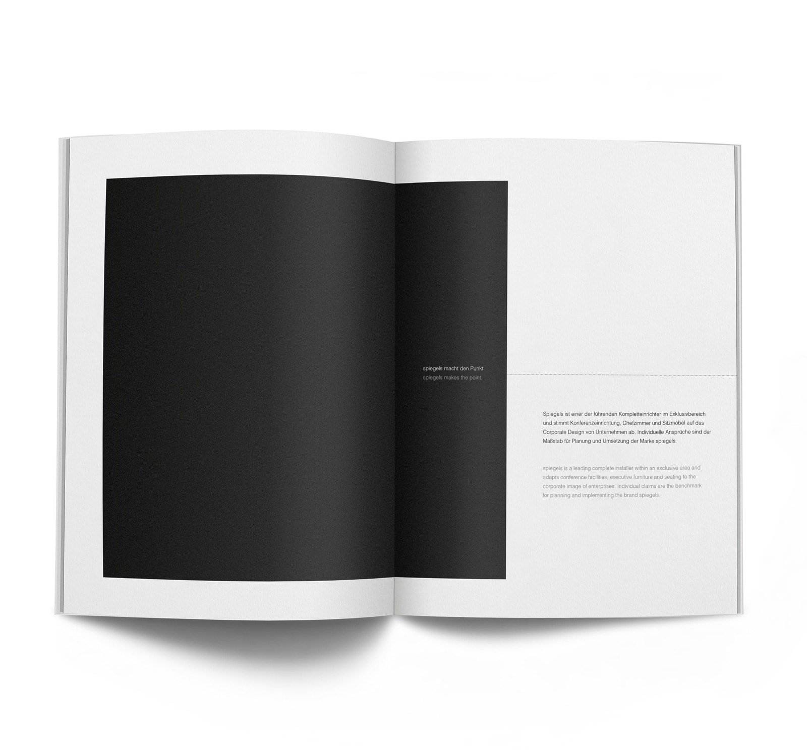 "Imagebroschüre Spiegels First Class Office Manufacturing"