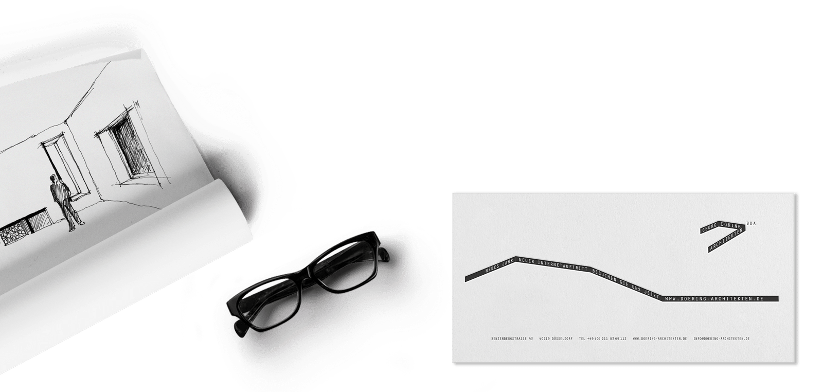 Print-Medien | Corporate Design Döring Architekten – ZWEIPRO Werbeagentur für Architekten