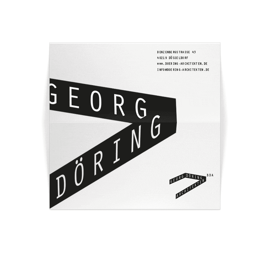 Visitenkarten | Corporate Design Döring Architekten – ZWEIPRO Werbeagentur für Architekten