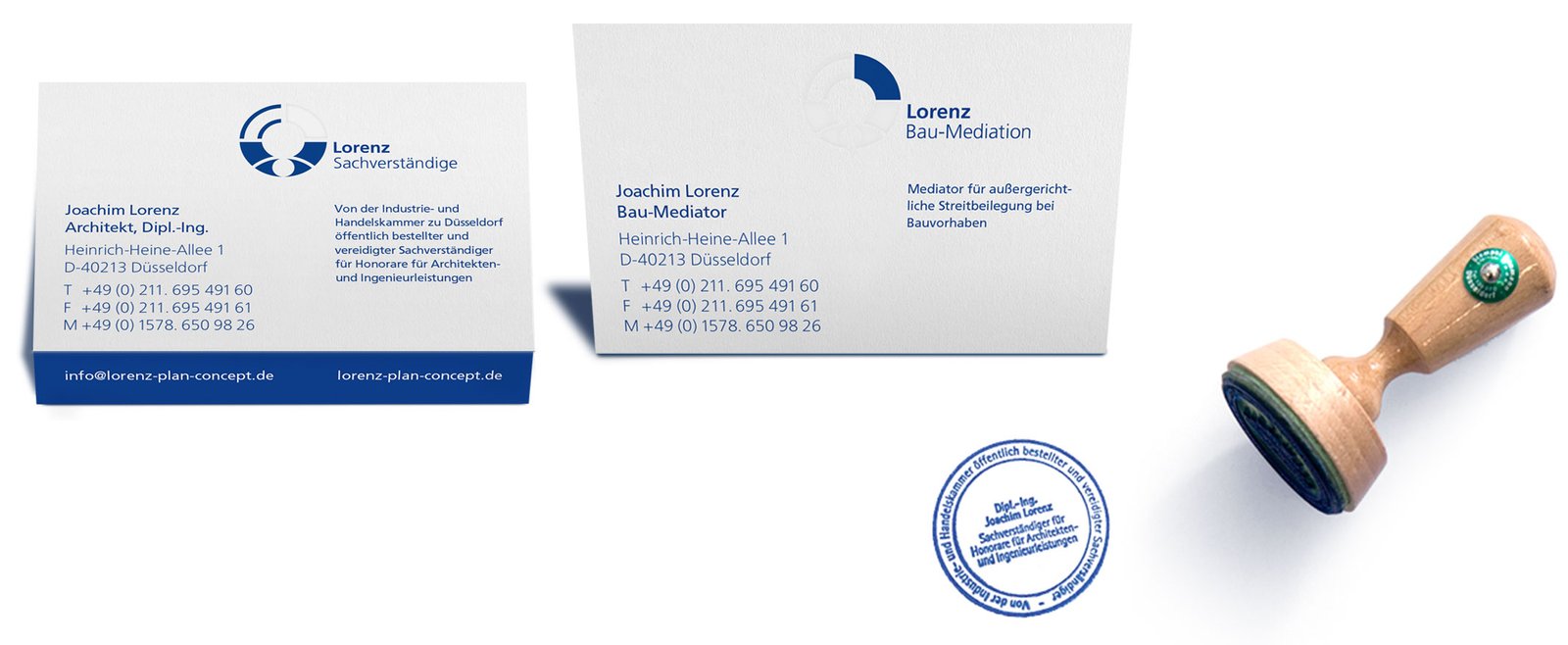 Printmedien | Corporate Design Sachverständigen und Bau-Mediation Lorenz – ZWEIPRO Kreativagentur Düsseldorf